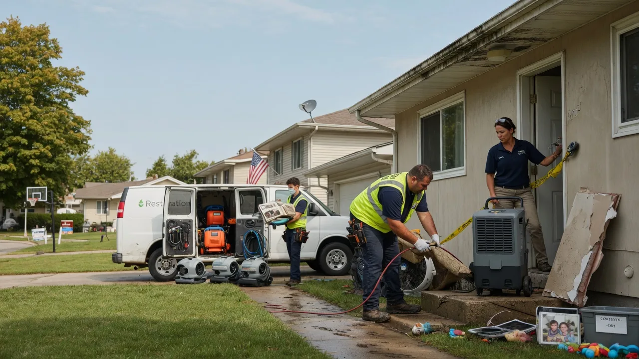 Water Damage Restoration in Preemption, IL near me